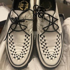 Pleaser USA Demonia Mens sz 8 White/black Creepers